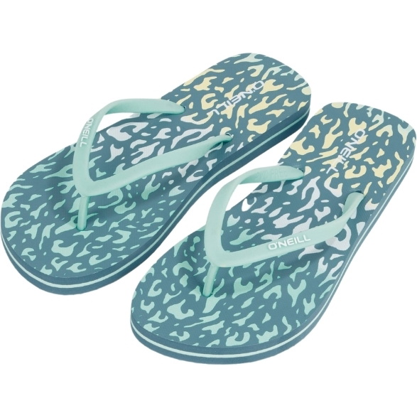 2025 O'Neill Womens Profile Graphic Sandals 1400060 - Yellow Animal Blur